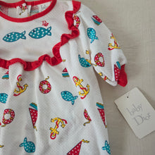 Load image into Gallery viewer, Vintage Deadstock Dior Nautical Footed Bodysuit 0-3 months
