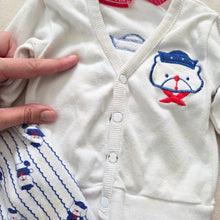 Load image into Gallery viewer, Vintage Sailor Bear Matching Set 3 months
