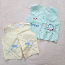 Load image into Gallery viewer, Vintage Classic Embroidered Vests 0-3 months
