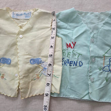 Load image into Gallery viewer, Vintage Classic Embroidered Vests 0-3 months
