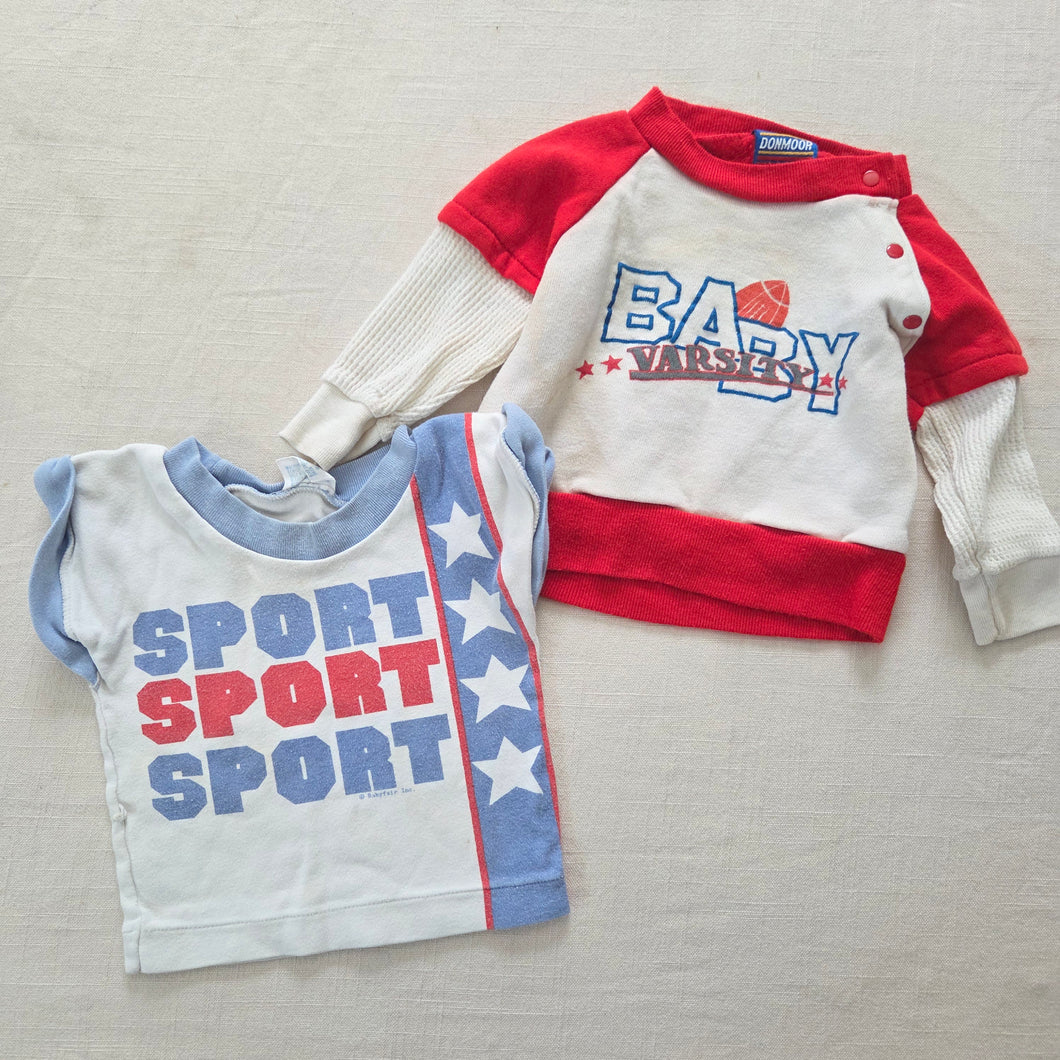 Vintage Sports Baby Shirt Bundle 3-6 months
