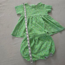 Load image into Gallery viewer, Vintage Green Floral 2-Piece Set 3-6 months
