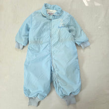 Load image into Gallery viewer, Vintage Rocking Horse Blue Snowsuit 18 months
