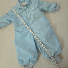 Load image into Gallery viewer, Vintage Rocking Horse Blue Snowsuit 18 months
