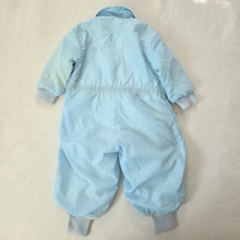 Load image into Gallery viewer, Vintage Rocking Horse Blue Snowsuit 18 months
