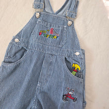 Load image into Gallery viewer, Vintage Playtime Toys Striped Overalls 3t
