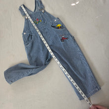 Load image into Gallery viewer, Vintage Playtime Toys Striped Overalls 3t
