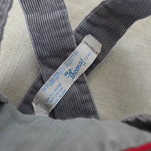 Load image into Gallery viewer, Vintage Boy Playing Gray Overalls 9-12 months
