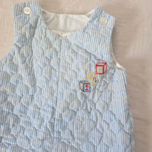 Load image into Gallery viewer, Vintage Baby Blocks Embroidery Pantsuit 9 months
