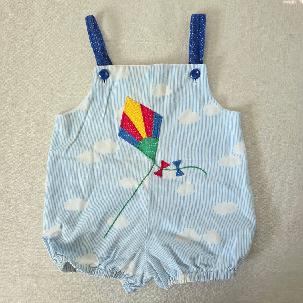 Vintage Kite + Clouds Romper 12-18 months