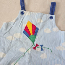Load image into Gallery viewer, Vintage Kite + Clouds Romper 12-18 months
