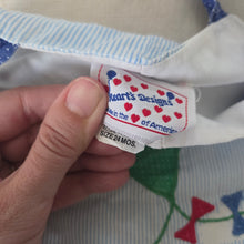 Load image into Gallery viewer, Vintage Kite + Clouds Romper 12-18 months
