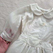 Load image into Gallery viewer, Vintage White Dressy Boys Romper 3t
