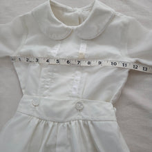 Load image into Gallery viewer, Vintage White Dressy Boys Romper 3t
