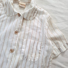 Load image into Gallery viewer, Vintage Neutral Striped Shirt kids 7
