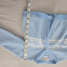 Load image into Gallery viewer, Vintage Sailboat Blue Cardigan 9-12 months

