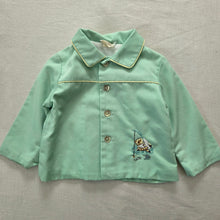 Load image into Gallery viewer, Vintage Green Fishing Embroidery Jacket 9-12 months
