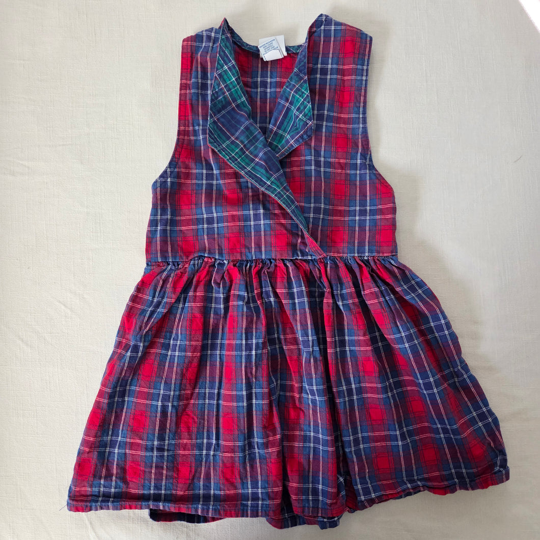 Vintage Oshkosh Plaid Dress kids 6