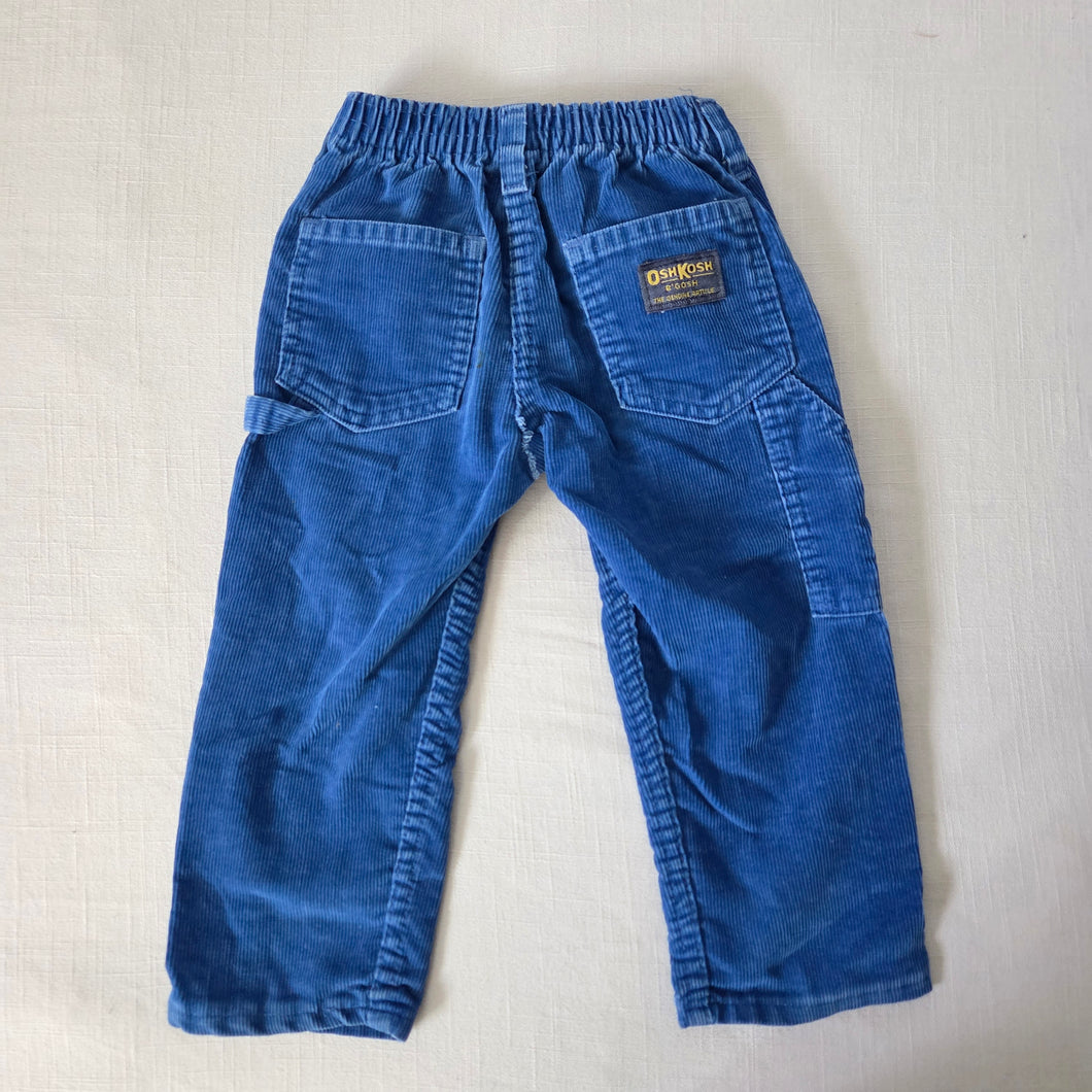 Vintage Oshkosh Blue Cord Pants 2t