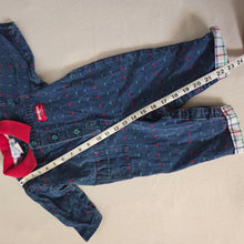 Load image into Gallery viewer, Vintage Oshkosh Shapes Denim Bodysuit 6-9 months
