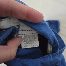 Load image into Gallery viewer, Vintage Oshkosh Blue Overalls 12-18 months
