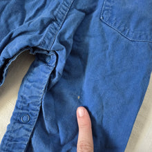 Load image into Gallery viewer, Vintage Oshkosh Blue Overalls 12-18 months
