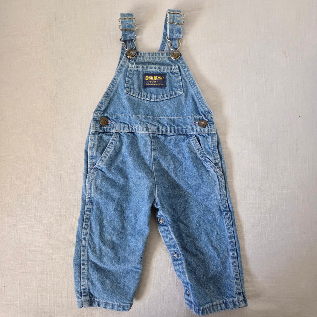 Vintage Oshkosh Denim Overalls 6-9 months