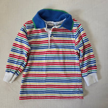 Load image into Gallery viewer, Vintage Oshkosh Primary Striped Long Sleeve 6-9 months
