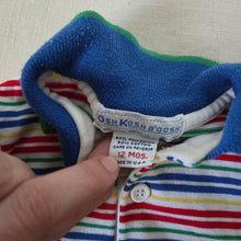 Load image into Gallery viewer, Vintage Oshkosh Primary Striped Long Sleeve 6-9 months
