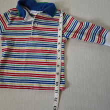 Load image into Gallery viewer, Vintage Oshkosh Primary Striped Long Sleeve 6-9 months
