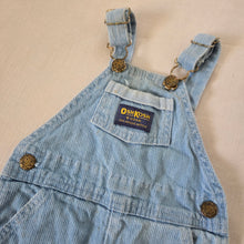 Load image into Gallery viewer, Vintage Oshkosh Textured Denim Overalls 12 months
