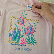 Load image into Gallery viewer, Vintage Lake Chelan Pink Tee kids 6/7
