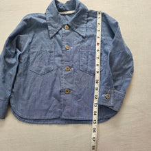 Load image into Gallery viewer, Vintage 70s Blue Buttondown Long Sleeve 3t
