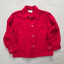 Load image into Gallery viewer, Vintage Red Buttondown Long Sleeve 3t
