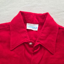 Load image into Gallery viewer, Vintage Red Buttondown Long Sleeve 3t
