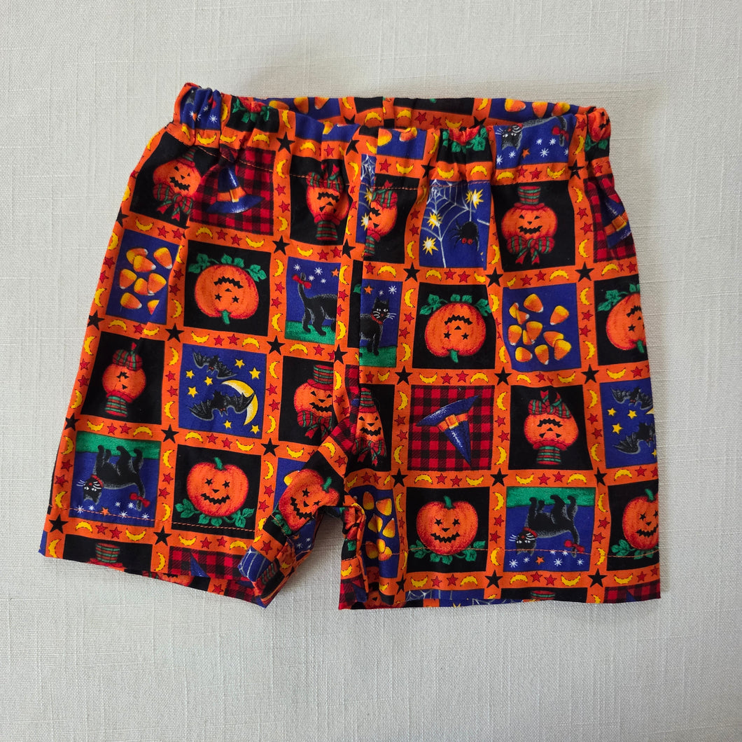 Halloween Pattern Shorts 12-18 months