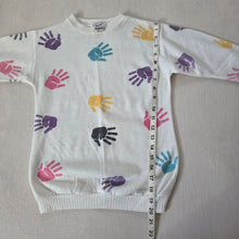 Load image into Gallery viewer, Vintage Colorful Handprint Sweater 3t/4t
