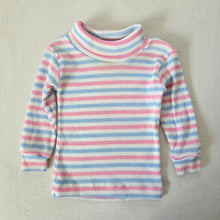 Load image into Gallery viewer, Vintage Healthtex Girly Striped Turtleneck 12-18 months
