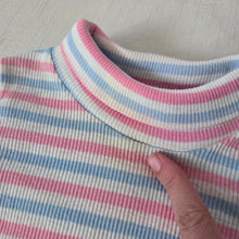 Load image into Gallery viewer, Vintage Healthtex Girly Striped Turtleneck 12-18 months
