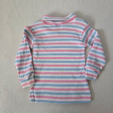 Load image into Gallery viewer, Vintage Healthtex Girly Striped Turtleneck 12-18 months
