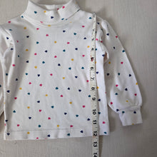 Load image into Gallery viewer, Vintage Heart Pattern Turtleneck 2t

