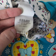 Load image into Gallery viewer, Vintage Bears + Hearts Turtleneck 2t
