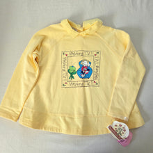 Load image into Gallery viewer, Vintage Deadstock &quot;Watching TV&quot; Yellow Sweater kids 6/8
