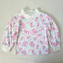 Load image into Gallery viewer, Vintage Pink Playing Cats Turtleneck 9-12 months
