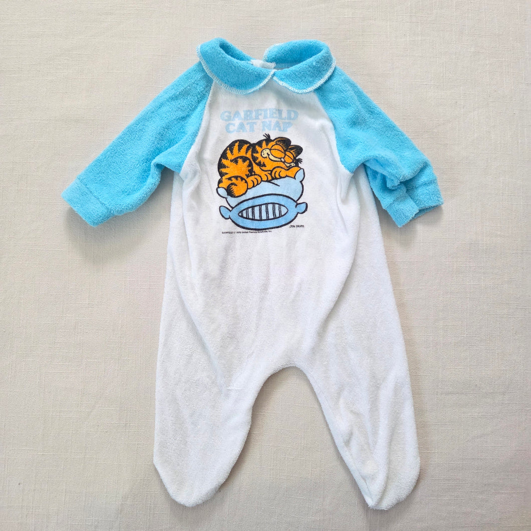 Vintage '76 Garfield Cat Nap PJs 3 months