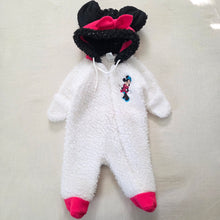 Load image into Gallery viewer, Vintage Minnie Mouse Fuzzy Pajamas 3 months
