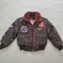 Load image into Gallery viewer, Vintage Air Force Faux Leather Coat 2t *flaw
