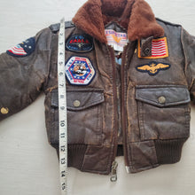 Load image into Gallery viewer, Vintage Air Force Faux Leather Coat 2t *flaw
