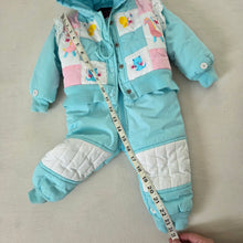 Load image into Gallery viewer, Vintage Girly Animals Snowsuit 12 months
