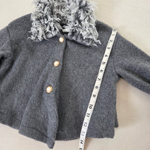 Load image into Gallery viewer, Vintage Gray Fur Jacket 3t
